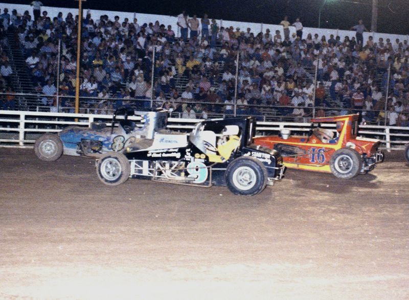 Jon Johnson (86) Bruce Moss (16) and Court Grandstaff (9) at Wichita Falls NCRA